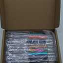 Colorful Fillable Ink Empty Tube Ballpoint Pens Floating DIY Pens,Building Your Favorite Liquid Sand for Easter Gift 27 Pack