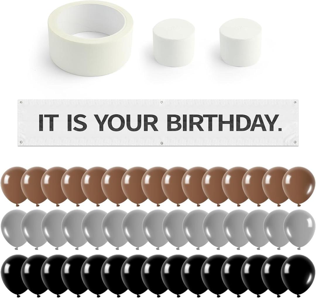 The Office TV Show Birthday Party Decorations Kit, 49Pcs The Office Theme Party Supplies with Banner Balloons Streamers for Birthday Retirement Office Party Fan Gifts