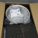 Metal Elevated Dog Bowls for Large Extral Large Breed Raised Dog Bowl Stand with Sprill Proof Mat and 3000ML Pet Bowls, 17" Tall Food & Water Feeder for Extra Large Breed (Black - XXL Cute Dog Mat)