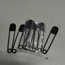 9 x Juexica 10 Pcs Large Safety Pins 5 Inch Jumbo Stainless Steel Safety Pins Heavy Duty Huge for Strong Laundry Upholstery Sewing Quilting Key Rings Craft Outdoor (Black)