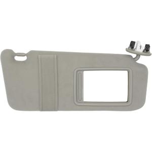 NHILES Right Passenger Side Sun Visor Fits for Toyota Camry 2007 2008 2009 2010 2011 Replacement Sun Shade with Light # 74310-33F30-B0 (Gray)