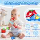 Montessori Toys for 1 Year Old Boy Girl Birthday Gift, 17 in 1 Cloth Fishing Game with Stacking Cups, Color Sorting, Shape Matching, Early Learning, Toddler Toys Gifts for 1 2 Years Old Boy Girl