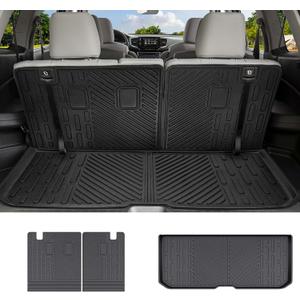 HUYINPJ Cargo Mat Compatible with 2016-2025 Honda Pilot Cargo Liner Backrest Liner Seatback Protector for 2024 Honda Pilot Accessories(16-25 Pilot)