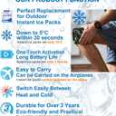 Cold Therapy First Aid Set for Outdoor Sports Injuries Down to (5/41) Portable Relief for Sprains, Swelling, Muscle Recovery (Blue)