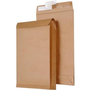 9.4" x 13.2" Expandable Envelopes Large Kraft Envelopes Anti Tear Catalog Envelopes Peel and Seal for Home Office Business Storage and Organizing, Photos, Documents (10 PCS)
