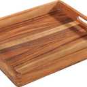 Acacia Wood Rectangle Serving Tray 20.5" x 17" x 2.4"