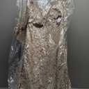 R&M Richards Women's Scallop Luxe Mermaid Gown