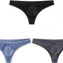Modal Thong for Men - Elastic, 3D Pouch Sensational,Breathable, Low-Rise Comfort (XXXL)
