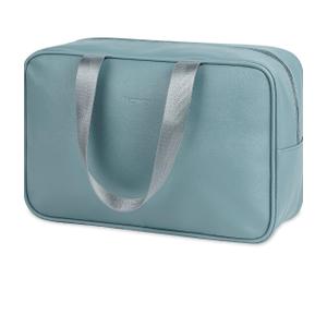 PU Leather Large Travel Toiletry Bag Women Toiletries Bag Skincare Bag Makeup Bag Organizer Make up bag Cosmetic Bag Medicine Bag for Girls (Large)