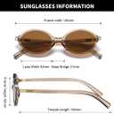DUSHINE Retro Oval Trendy Sunglasses for Women Lightweight Narrow Shades UV protection Sun Glasses(3 Pack) (A4 Tortoise/Brown+black+transparent Brown)