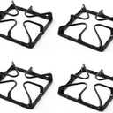 Upgraded WB31K10034 Stove Grate Replacement Parts for GE Stove Parts XL44 Range Burner Grates GE Cooktop Parts Cast Iron Grate JGBP29MEM1BS General Electric Gas Range Parts Stove Top Grate Rack 4 Pcs