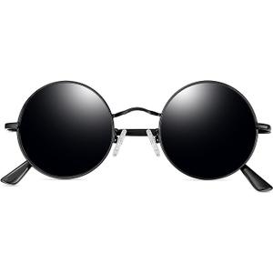 Joopin Hippie Round Sunglasses for Women Men Small Circle Sun Glasses Polarized UV400 Protection