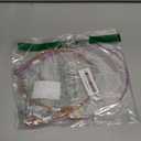 2 Packs Chew-Proof Dog Leash Extension, Tangle Free Short Lead Extender for Training Walking, Durable Cable Extender Suitable for All Breeds Dogs (Orange+ Purple, 24 inch/60cm)