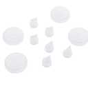 Duckbill Valves and Silicone Diaphragms Set for M5 Breastpump, Prevents Backflow, 6pcs Valves, 4pcs Membrane, Food Grade Silicone