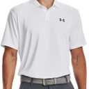 Under Armour Men's Matchplay Polo (X-Large, (100) White / / Pitch Gray)