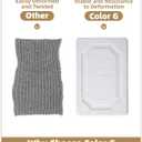 Color&Geometry Long Bathroom Rugs, Non Slip Washable Shower Floor Mat, 24"x43" White Bath Mat Soft, Super Absorbent Bathroom Runner Rug