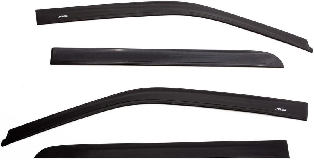 Auto Ventshade [AVS] in-Channel Rain Guards for 2022-2025 Toyota Tundra CrewMax | Window Vent Visors, 4 pcs. - Smoke | 194888