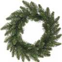 Vickerman 16" Camdon Fir Artificial Christmas Wreath - Unlit - Pack of 2 - Faux Holiday Wreath - Indoor Seasonal Home Decor - Reliable and Durable - Realistic Looking Wreath (Green)