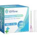 100Packs 18Ga 1.5inch, Lab Dispensing Accessories, Measurement, Refilling Inks (18Ga 1.5inch 38mm)