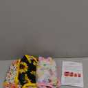 Leekalos Reusable Washable Dog Diapers Female (3 Pack) - Highly Absorbent Doggie Diapers - Size Adjustable Puppy Diapers for Dog Period Panties (Large, Sunflower) (Large (15"-17" Waist), Sunflower(Gray Lining))