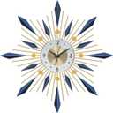 Ergocar Wall Clock, Stylish and Simple Large Decorative Kitchen Wall Clock, No Tick Silent Modern Metal Wall Clock, Suitable for Living Room, Office