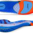Gel Work Boots Insoles with Poron Cushion Anti-Fatigue Shock Absorption for Comfort Standing All Day, Arch Support Shoe Inserts, Size: G| Men 10-10.5 / Women 12-12.5(Men/Women)