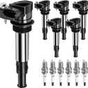 Ignition Coil Pack Spark Plug fit for 3.6 V6 2004 2005 2006 2007 2008 2009 Cadillac CTS STS, 04-06 Cadillac SRX, 05-08 Buick Allure LaCrosse Rendezvous, 2009 Chevy Traverse, GMC Acadia, UF375