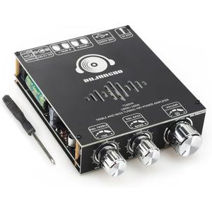 220W+220W Audio Amplifier Board with Treble and Bass Control, DC 12-36V, Bluetooth 5.2 and AUX Inputs, 2.0 Channel Stereo AMP Board for DIY Wireless Speakers (T220HS) (Black3 T160HS)