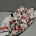 Mocsicka Christmas Fireplace Backdrop White Red Christmas Tree Photography Background Winter Christmas Family Kids Holiday Party Banner Decorations Photo Booth Props (Red, 7x5ft(82''x60''))