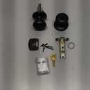 Kwikset Hancock Entry Door Knob with Lock and Key, Secure Keyed Handle Exterior, Front Entrance and Bedroom, Venetian Bronze, Pick Resistant SmartKey Rekey Security and Microban