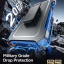 FNTCASE for iPhone 17 Pro-Max Case: with Kickstand [Built-in Screen Protector & Belt Clip] [Compatible with MagSafe] Military Grade Shockproof Rugged Hard TPU Magnetic Phone Cover Blue