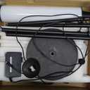 Floor Lamp with Remote Control,Bright Floor Lamps for Living Room/Bedroom/Office, Stepless Adjustable 3000K-6000K Colors and 10-100% Brightness,Standing Light with Foot Switch (Black)