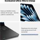 Soonjet Compatible with MacBook Air 13 inch Case M5 M4 M3 M2 2026 2025-2022, Release Model A3449 A3240 A3113 A2681, [Anti-Crack Upgrade] Hard Shell Laptop Cover for MacBook Air 13.6 inch Space Black