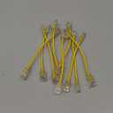 Cat6 Slim Patch Cables 0.5 Feet 10-Pack Yellow, Cat6a Patch Cables 10Gbps 550MHz High-Speed, Cat 6 Ethernet Cable Pure Copper UTP, Flexible & Thin Patch Cable Cat 6 for Network Cabling