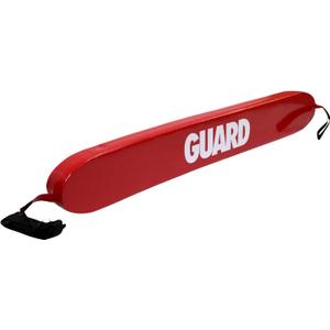 Kemp USA 50" Lifeguard Rescue Tube Red Flotation Buoy with Guard Logo