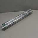 4 x Window Privacy Film with Cutting Grid, Non-Adhesive Stained Glass Window Film Decorative, Static Cling Privacy Window Film (Leaf Rainbow,17.5 X 78.7 inch)