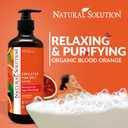 Natural Solution Body Wash, Formulated with Organic Blood Orange Extracts with Himalayan Pink Salt, Revitalizes & Refreshing Your Skin, 17 fl oz/Each Pack of 3