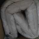 Wenqik 2-3 Seater Porch Swing Cushions with Backrest 60 x 40 x 4 Inch Thick Outdoor Waterproof Bench Pad Patio Swing Replacement Cushion, Split Design, Soft for Garden, Lawn, Backyard (Natural White)