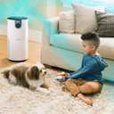 SHARK UA205 Nanoseal HEPA Air Purifier MAX with Clean Sense, Covers 1350 Sq Ft, XL Room, White