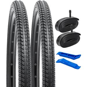 YUNSCM 2-PCS 26" Road Bike Tires 26 X 2.0/53-559 Compatible with 26x1.95 26x2.0 26x2.10 Bike Bicycle Tires (Y-1065)