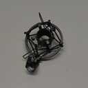 Universal Microphone Shock Mount, Mic Clip Holder for 47-53mm Mics, Anti-Vibration, High Isolation (Black)