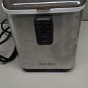 Aeitto Countertop Ice Maker Machine, 26lbs Ice in 24H, 8 Bullet Ice Cubes in 6 Mins, Self-Cleaning Portable Ice Maker with 2 Ice Sizes, Basket & Scoop for Home, Kitchen, Office, Stainless Steel