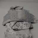 Chezmoi Collection Cooper 2-Piece Muted Gray White Ivory Floral Plaid Patchwork Quilt Set - Pre-Washed Cotton Quilted Lightweight Reversible Bedspread for All Seasons, Twin Size