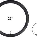 FANSPRO 2 Pack of 26 Inch Bike Tube 26x1.75 26x1.95 26x2.10 26x2.125 Heavy Duty Bicycle Tube with 2 Tire Levers,48mm Schrader Valve Premium Quality Butyl Inner Tube