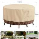 Patio Furniture Covers Waterproof, Outdoor Furniture Covers Waterproof Windproof with Padded Handles, Heavy Duty 600D Oxford Outdoor Table Chair Set Cover