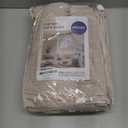 MIULEE Natural White Linen Curtains 84 Inch Long for Bedroom Living Room, Soft Thick Linen Textured Window Drapes Semi Sheer Light Filtering Rod Pocket Back Tab Neutral Farmhouse Cream Ivory 2 Panels