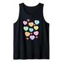Valentine's Day Heart Candy Design for Men Woman & Kids Tank Top, Red, Size M