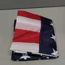 American Flags for Outside 3x5 Ft, Heavy Duty Outdoor US Flag with Waterproof Embroidered Stars, Sewn Stripes & Brass Grommets for High Wind, UV Fade Resistant