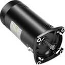 USQ1152 Pool Pump Motor - 1.5 HP Single Speed, 3450 RPM, 48Y Frame, 115/230V Dual Voltage, 19.2/9.6 Max Amps, Replacement for ASQ165 EUSQ1152, Fit for Century A.O. Smith