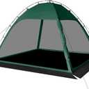 Screen Tent with Removable Floor, Siebwin Large 10'x10' Gazebos with Mosquito Netting and Removable Floor Sunproof Outdoor Canopy Tent for Backyard Party Outside Activities, Green (4-Sides Large)